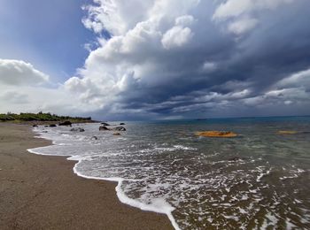 Scenic view of sea against sky