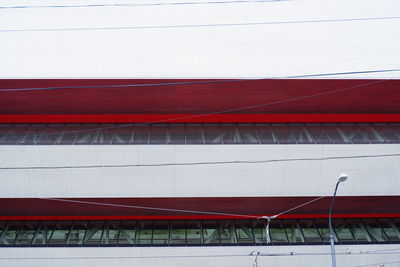 Low angle view of red building