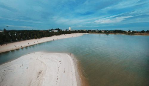 Panoramic view of sea against sky