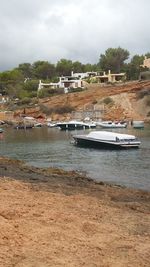 Boats in sea