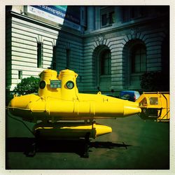 Parking lot in front of building