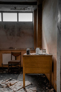 Interior of abandoned room