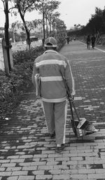 People walking on footpath