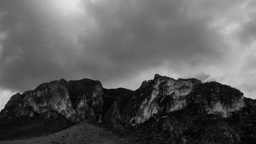 Rock formations against sky