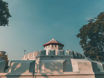 Low angle view of building against sky