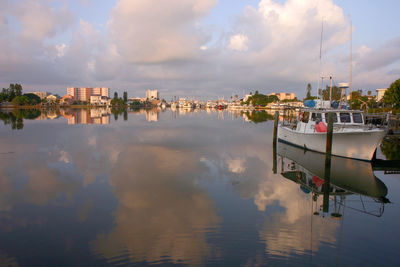 Reflection of clouds in water