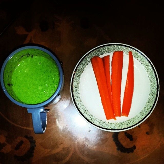 food and drink, indoors, table, still life, freshness, drink, food, plate, high angle view, bowl, directly above, ready-to-eat, refreshment, healthy eating, close-up, no people, drinking glass, serving size, cup, green color