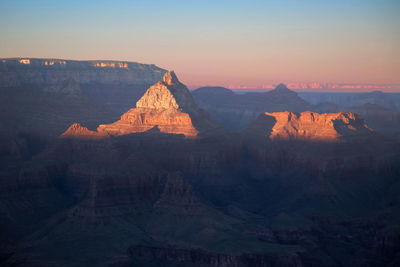 Scenic view of grand canyon against sky