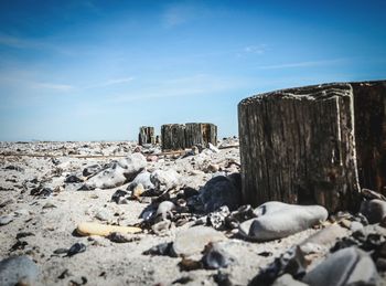 Rocks on beach