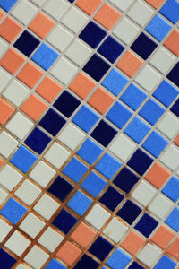 Full frame shot of tiled floor