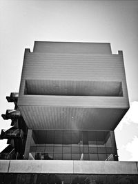 Low angle view of modern building against sky