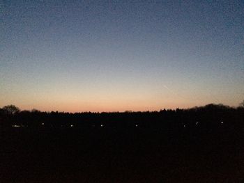 Scenic view of landscape at sunset