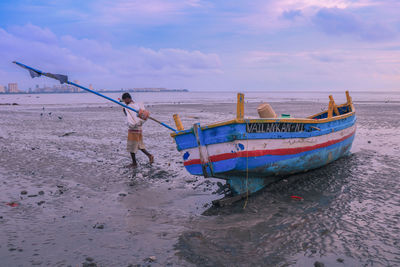 Boat in lake