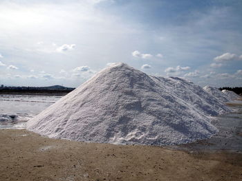 Scenic view of mountain against sky