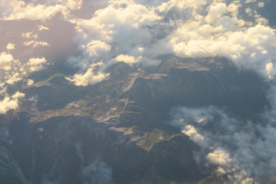 Low angle view of clouds in sky