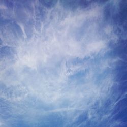 Low angle view of cloudy sky