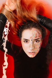 Portrait of beautiful young woman