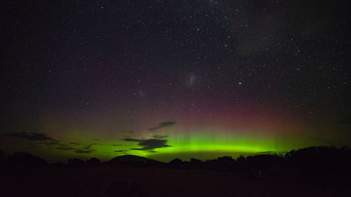 Low angle view of sky at night