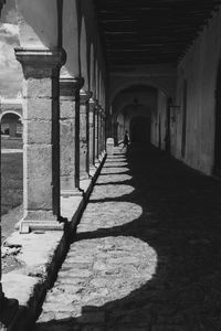 Corridor of old building