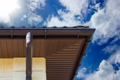 Low angle view of building against sky