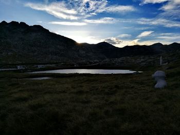 Scenic view of landscape against sky