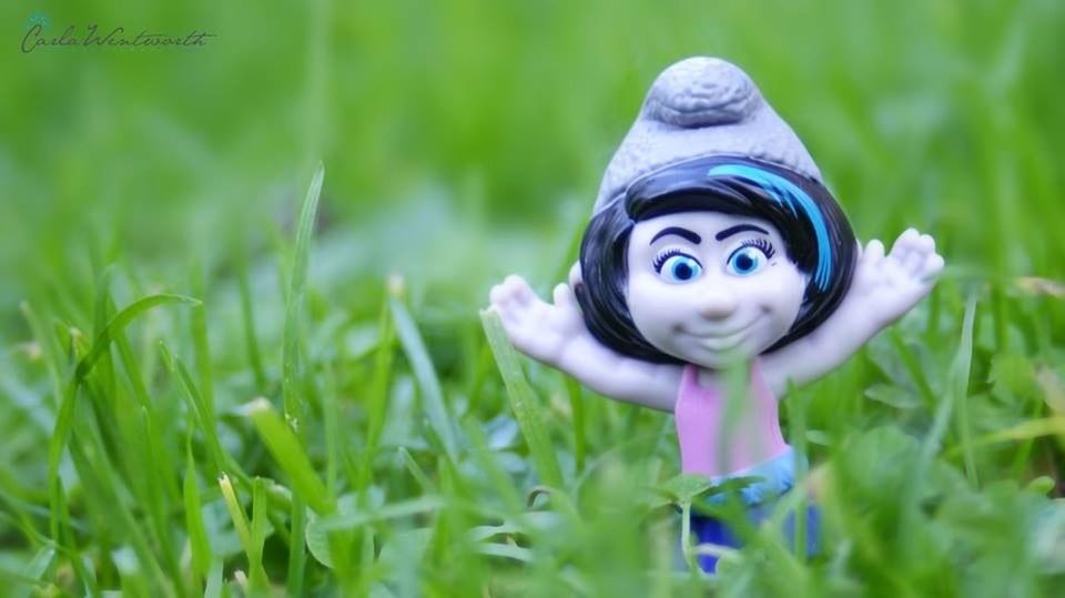 grass, focus on foreground, close-up, art and craft, field, human representation, green color, creativity, art, selective focus, day, sculpture, outdoors, plant, animal representation, grassy, no people, nature, statue, toy