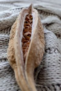 Close-up of ropes on table