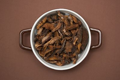 Close-up of food in bowl on table