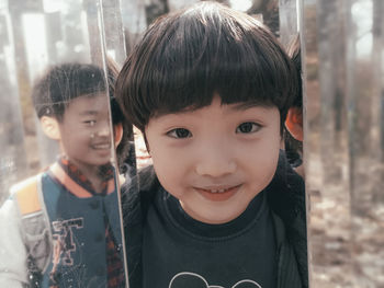 Portrait of smiling boy