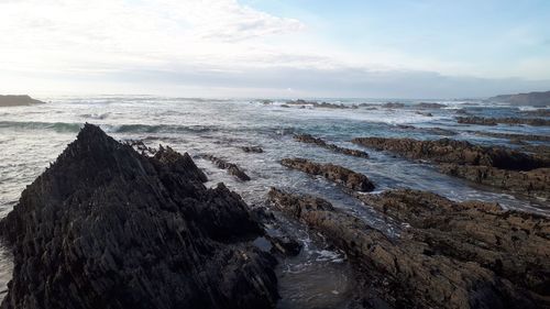 Scenic view of sea against sky