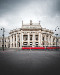View of building against cloudy sky