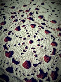 Full frame shot of red wall