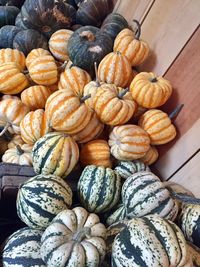 Close-up of pumpkins