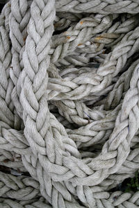 Full frame shot of tangled rope