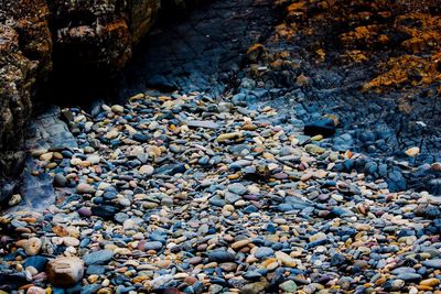 Pebbles on rocks