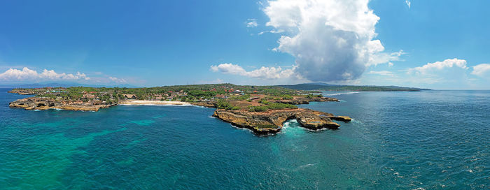 Panoramic view of sea against sky