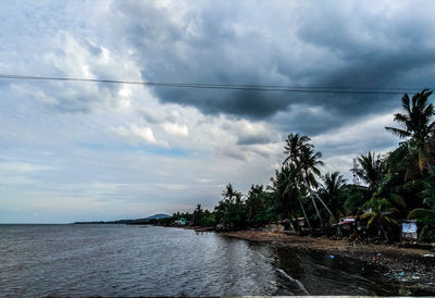 Scenic view of sea against sky