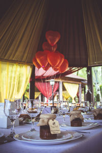 Close-up of drink on table