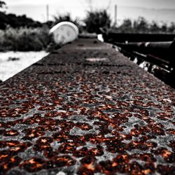 Surface level of road