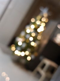 Defocused image of christmas lights