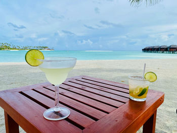 Close-up of drink on table