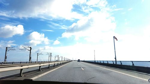 Highway against sky