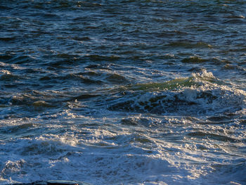 High angle view of sea