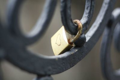 Close-up of padlock