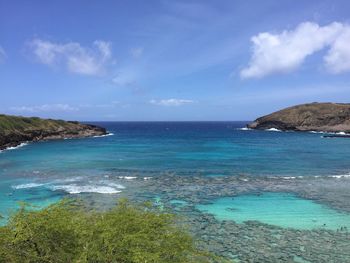 Scenic view of sea against sky