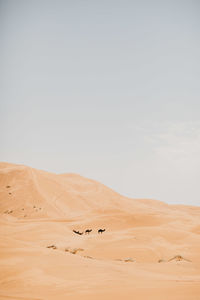 Scenic view of desert against sky