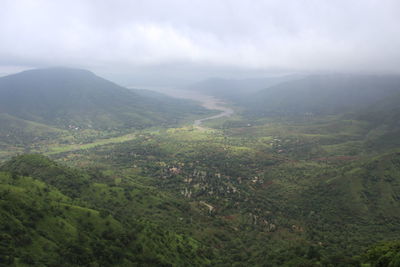 Aerial view of landscape