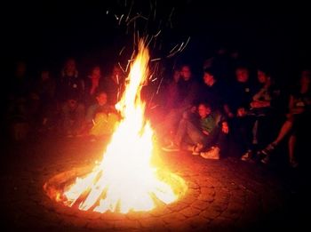 Bonfire at night