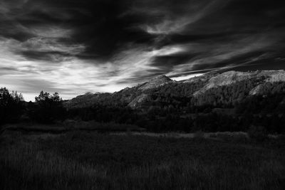 Scenic view of landscape against sky