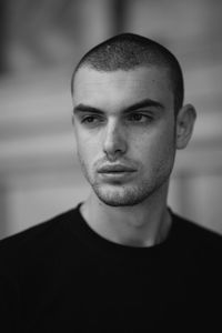 Close-up portrait of young man